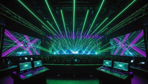Comment les organisateurs gèrent un spectacle laser ?