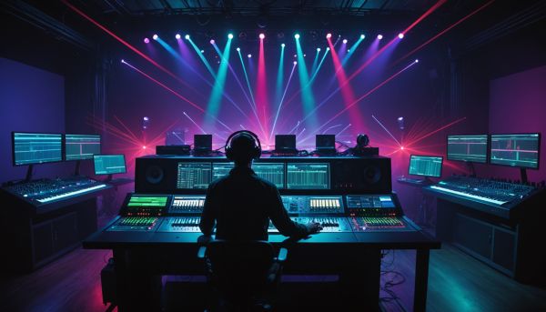 Comment synchroniser le laser avec une piste audio ?