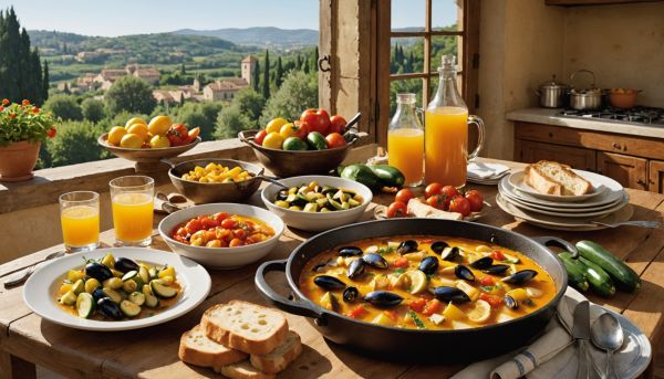 Les saveurs ensoleillées de la gastronomie du midi
