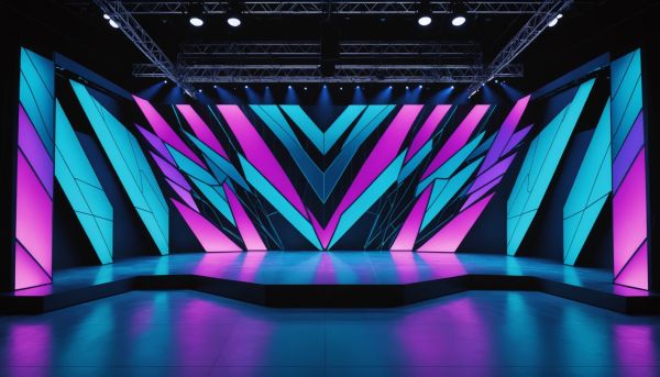 Les tendances graphiques du design scénique moderne