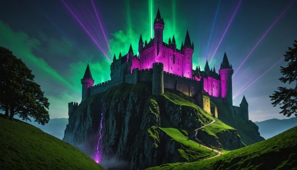 Pourquoi les châteaux s illuminent de lasers